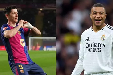 صراع ثنائي بين ليفاندوفسكي ومبابي.. جدول ترتيب هدافي الدوري الإسباني